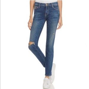 Current/elliott The Stiletto Skinny Jeans‎ In Wren Destroy Size 25